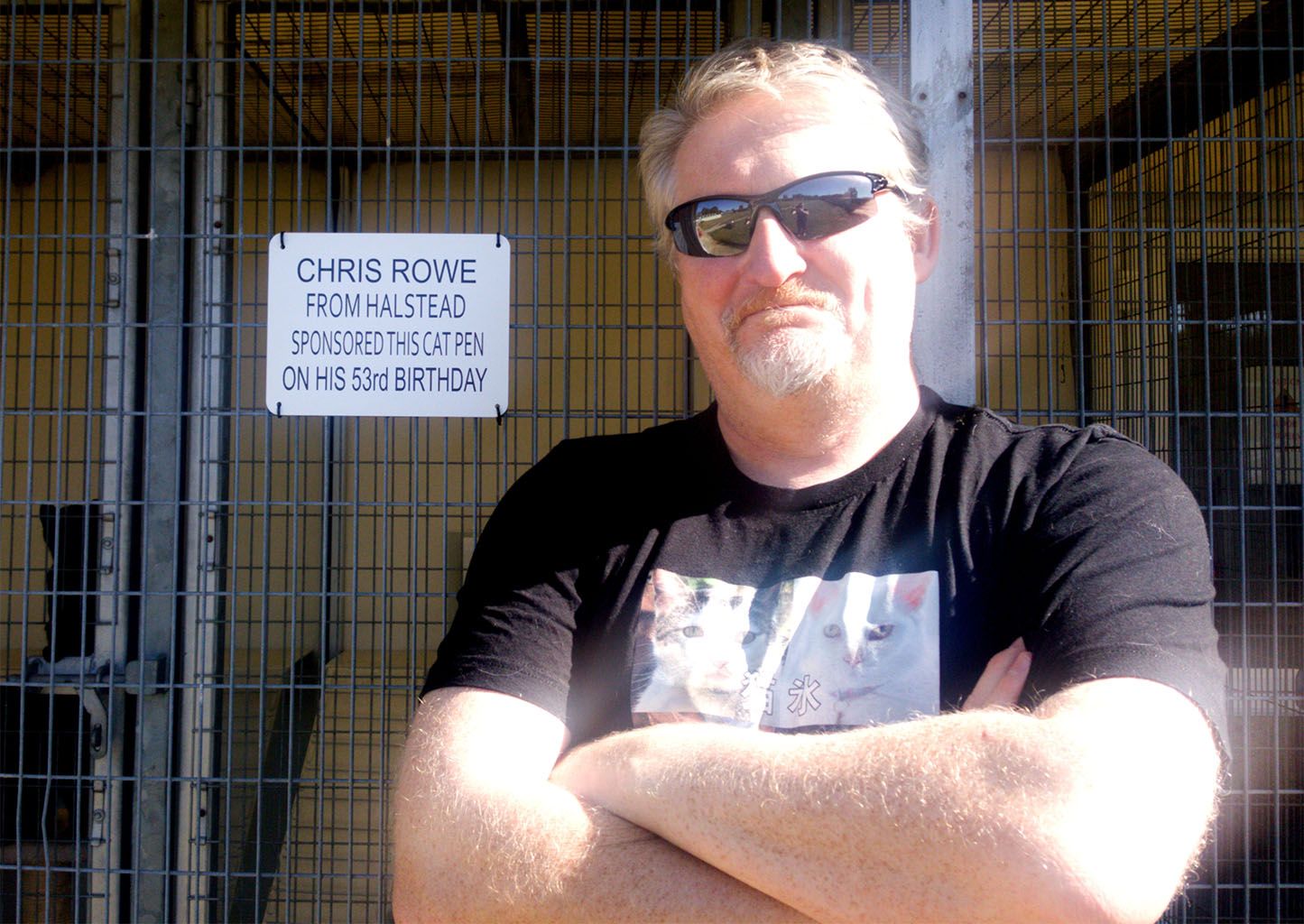 We sponsor a cat pen
